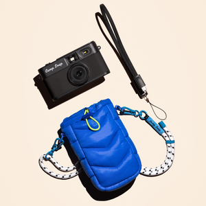 Camera Color:Black;Sleeping Bag Color:Blue